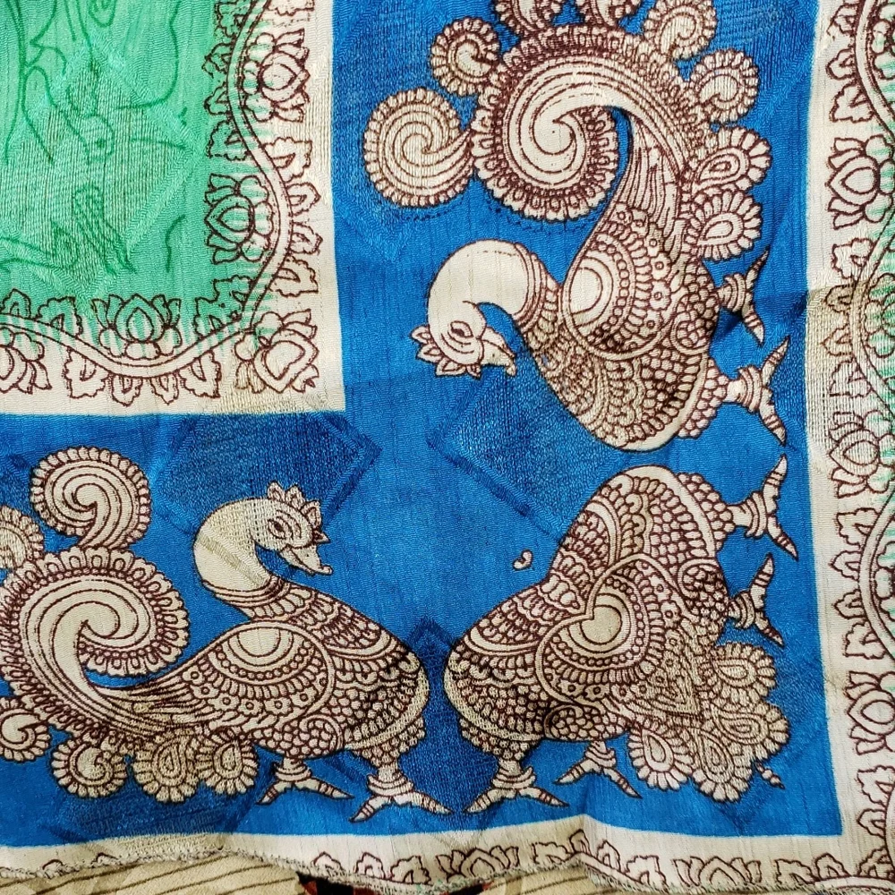 Darn Good Yarn Sari Silk Wrap Skirt Tea Goddess - Picture 9 of 16